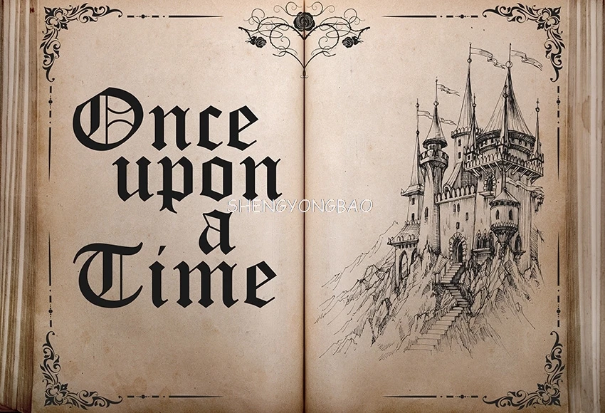 Fond de photographie de nettoyage DegradTale, il était une fois, château, mariage, fille, fête d'anniversaire, décor de toile de fond, studio photo