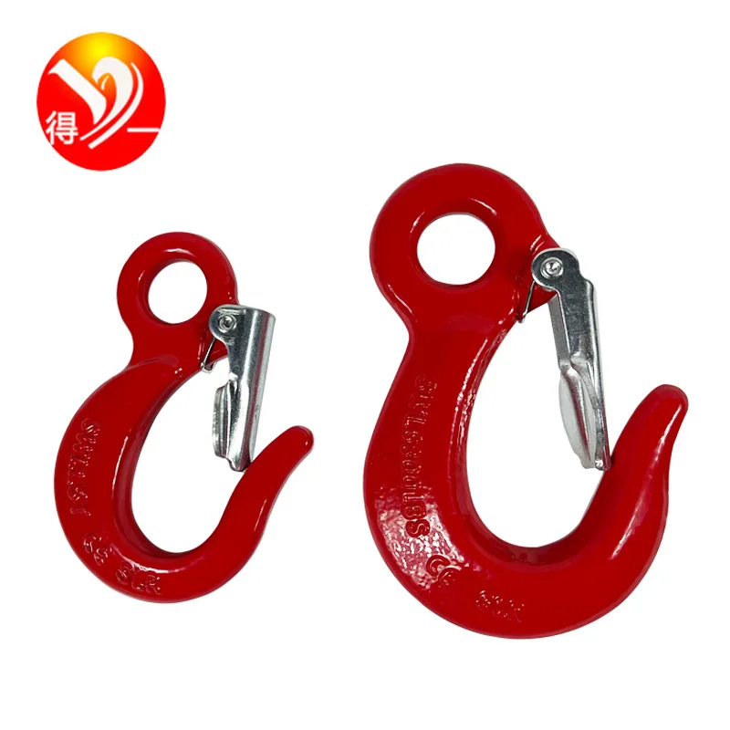 Sling Accessory Hook Hoist Lifting Cargo Hook 1.5-ton 3T Large Opening Hoist Small Ring Eye Handling Equipment Cabestans JTH