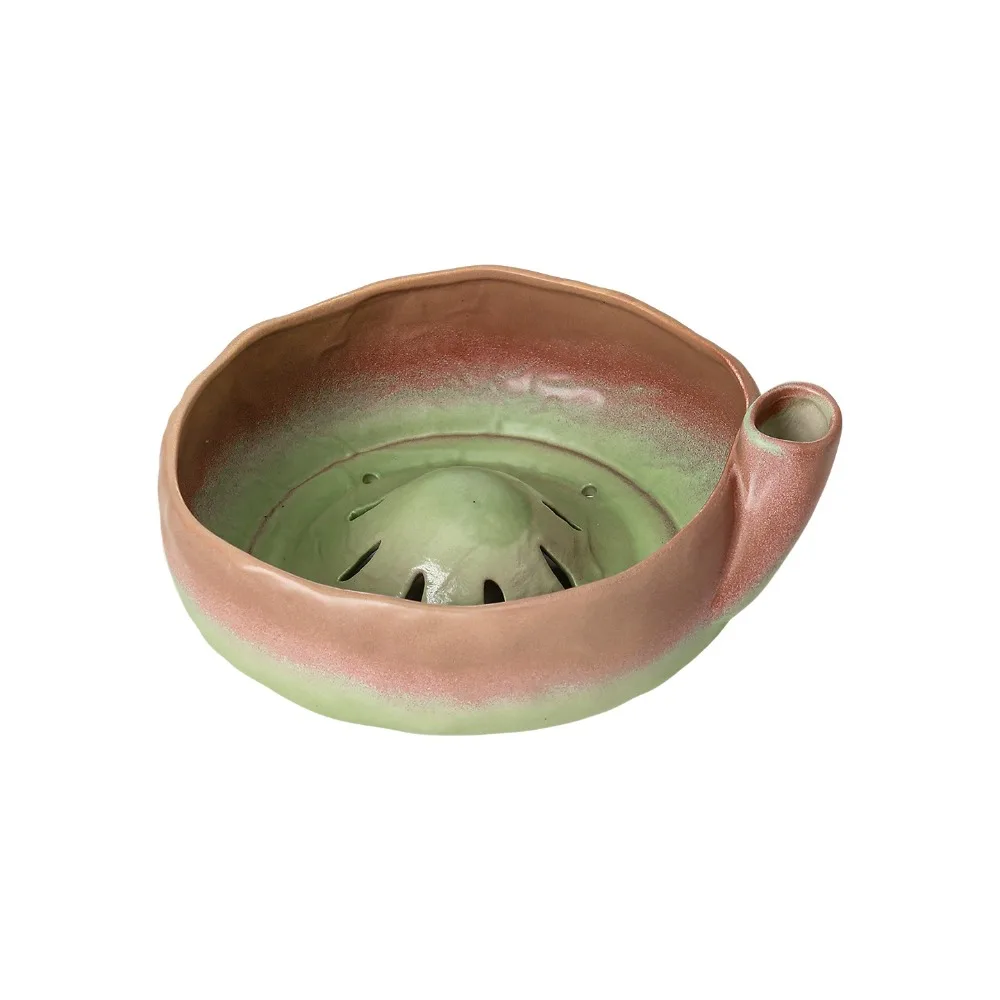 Self-Spinning Ceramic Berry Colander Bowl Easy-clean Drainage Hole Fruit Cleaning Strainer Decorative Multifunctional