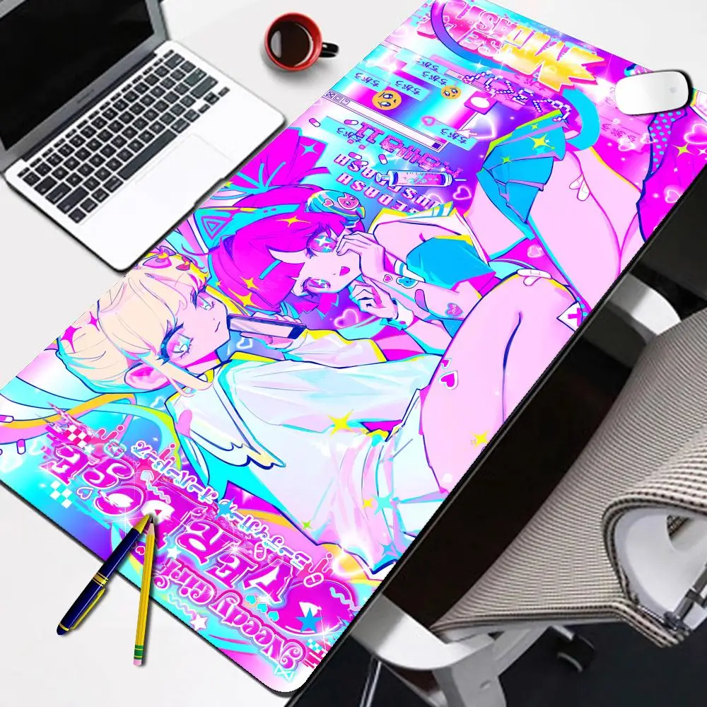 Cute Girl Desk Mat Needy Streamer Overload Ame OMGkawaiiAngel KAngel Needy Girl Overdose Mouse Pad Gaming Mousepad Keyboard Mat
