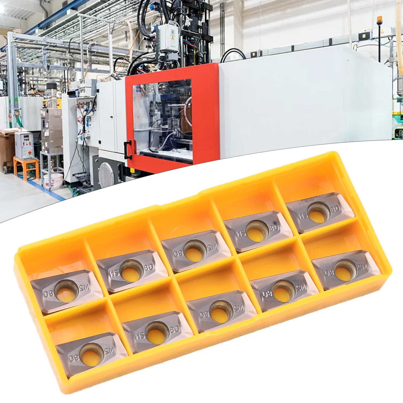 

APMT1604PDER-M2 Insert High-quality Steel 10pcs Excellent Performance For Semi-finishing APMT1604PDER-M2 Insert