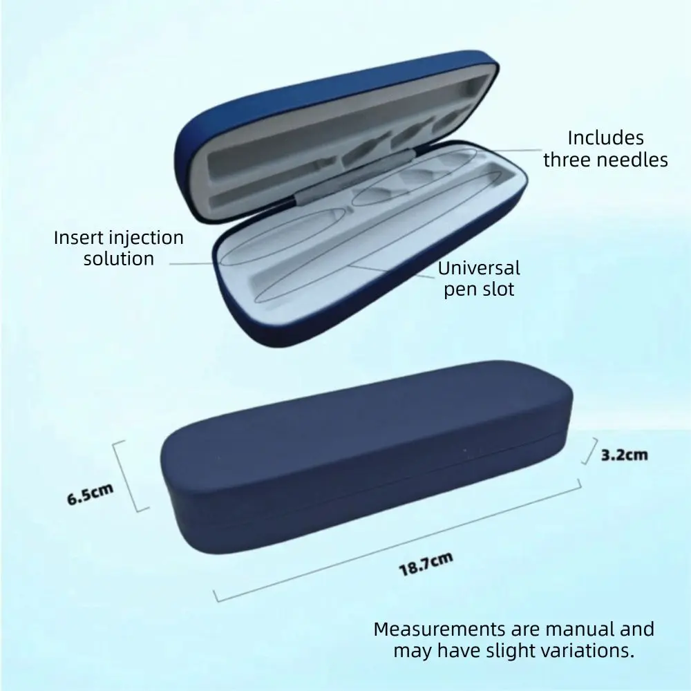 EVA Insulin Pen Storage Case Smooth Matte Surface Compact Carry Size Diabetic Supply Holder Cosmetic Tattoo Pen Holder