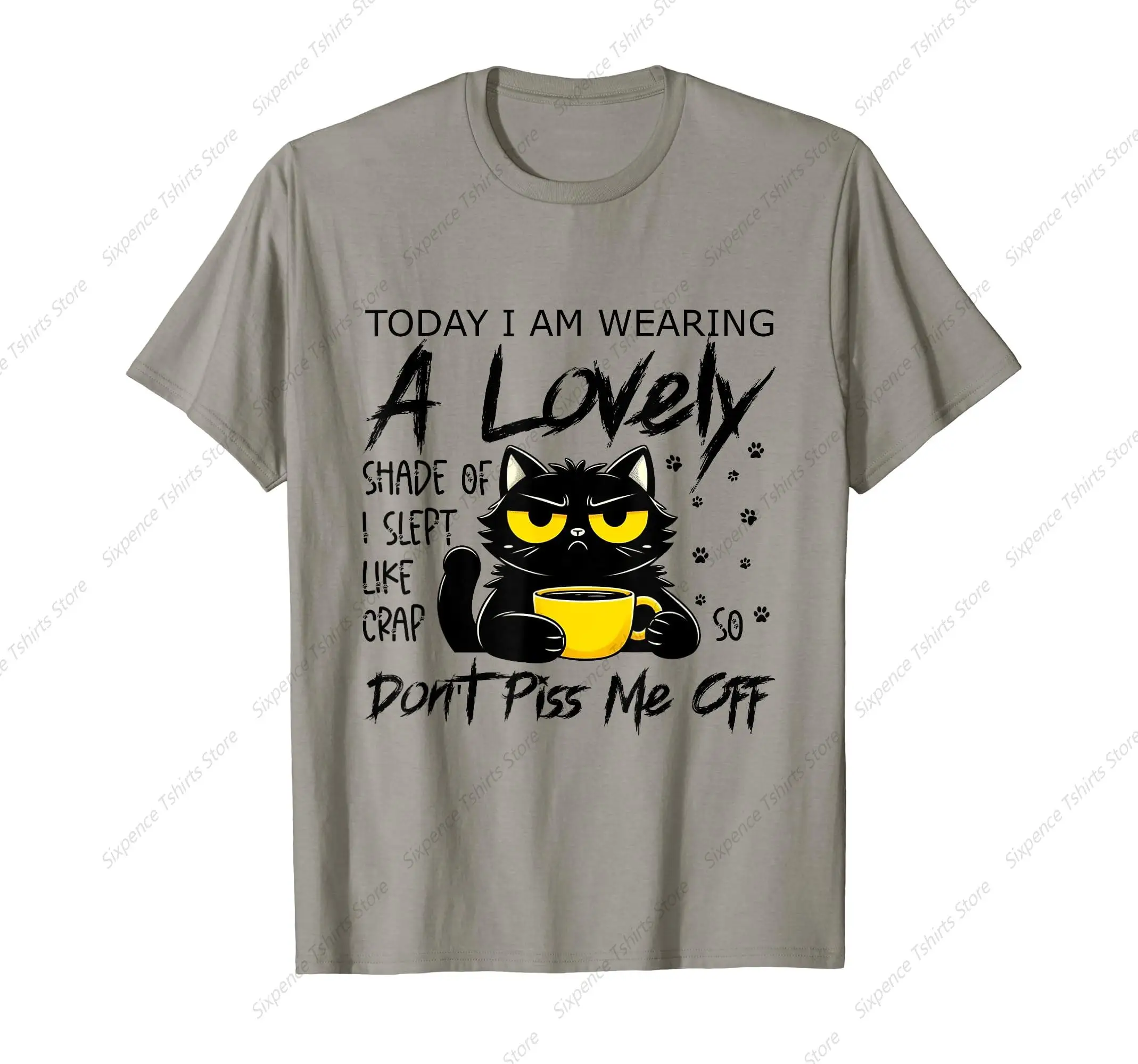 Кошка сегодня я ношу милое оттенок, не молюсь от футболки