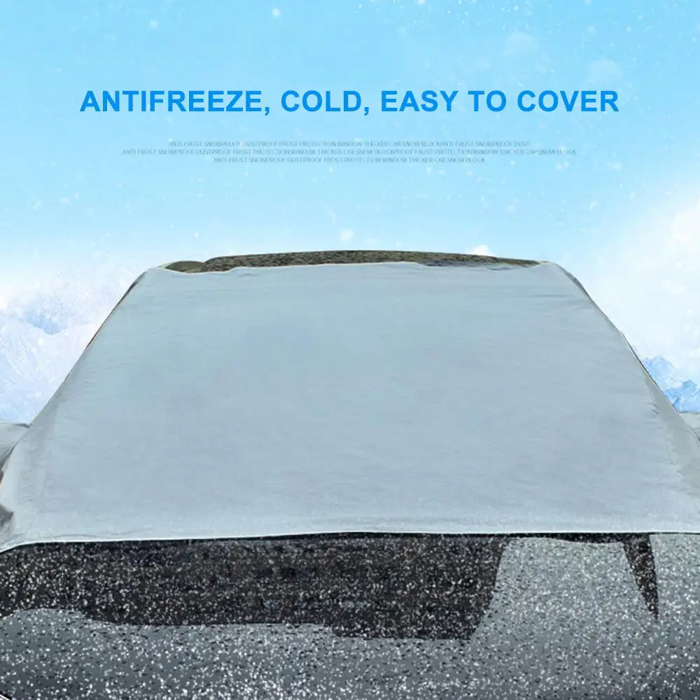 Universal Car Snow Cover Winter Windshield Sunshade Outdoor Waterproof Anti Ice Frost Auto Protector Automobiles Exterior Cover