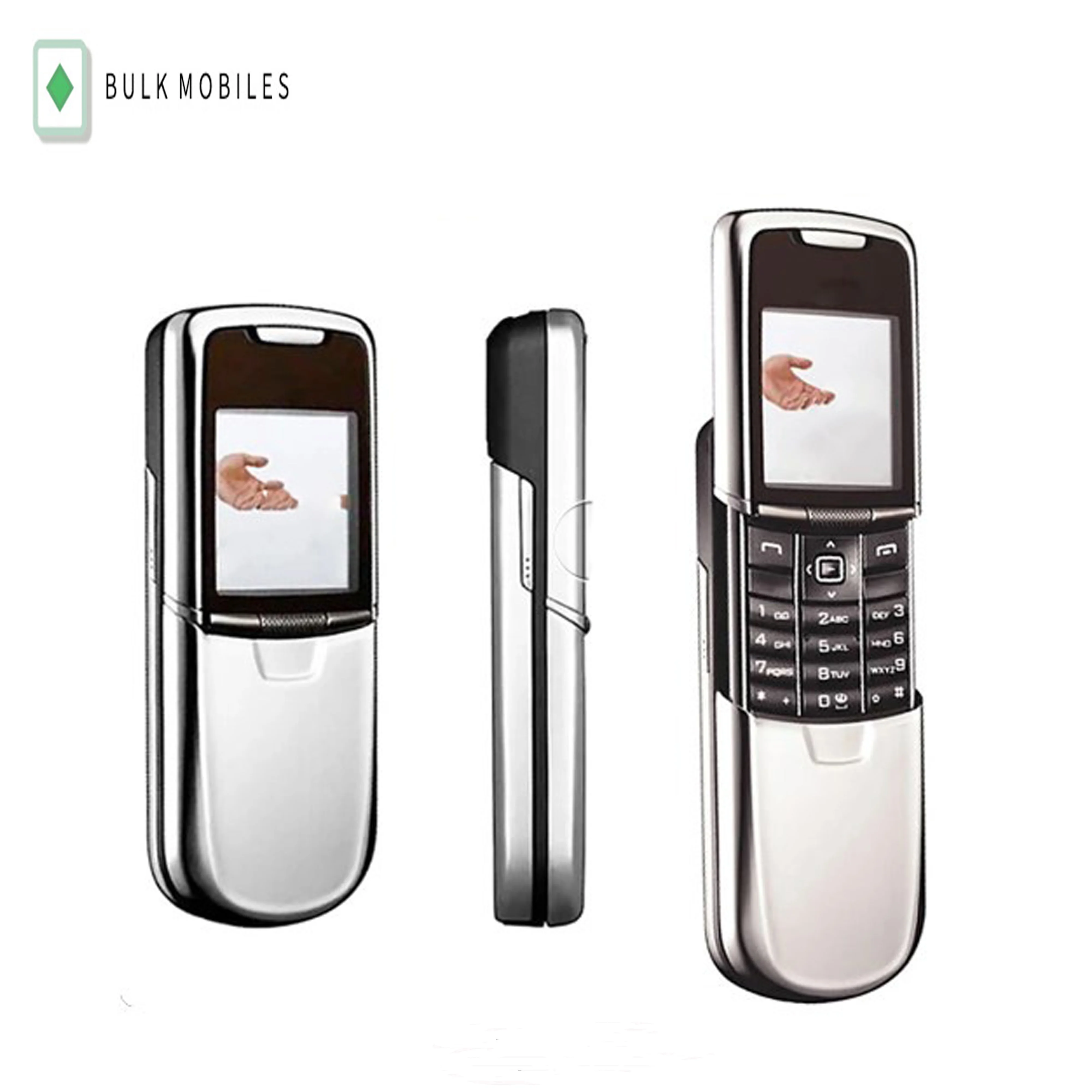 Original 8800 Classic Mobile Cell Phone 2G GSM Tri-band Unlocked Russian Arabic Hebrew Keyboard Made on 2005, 3 Colors Option