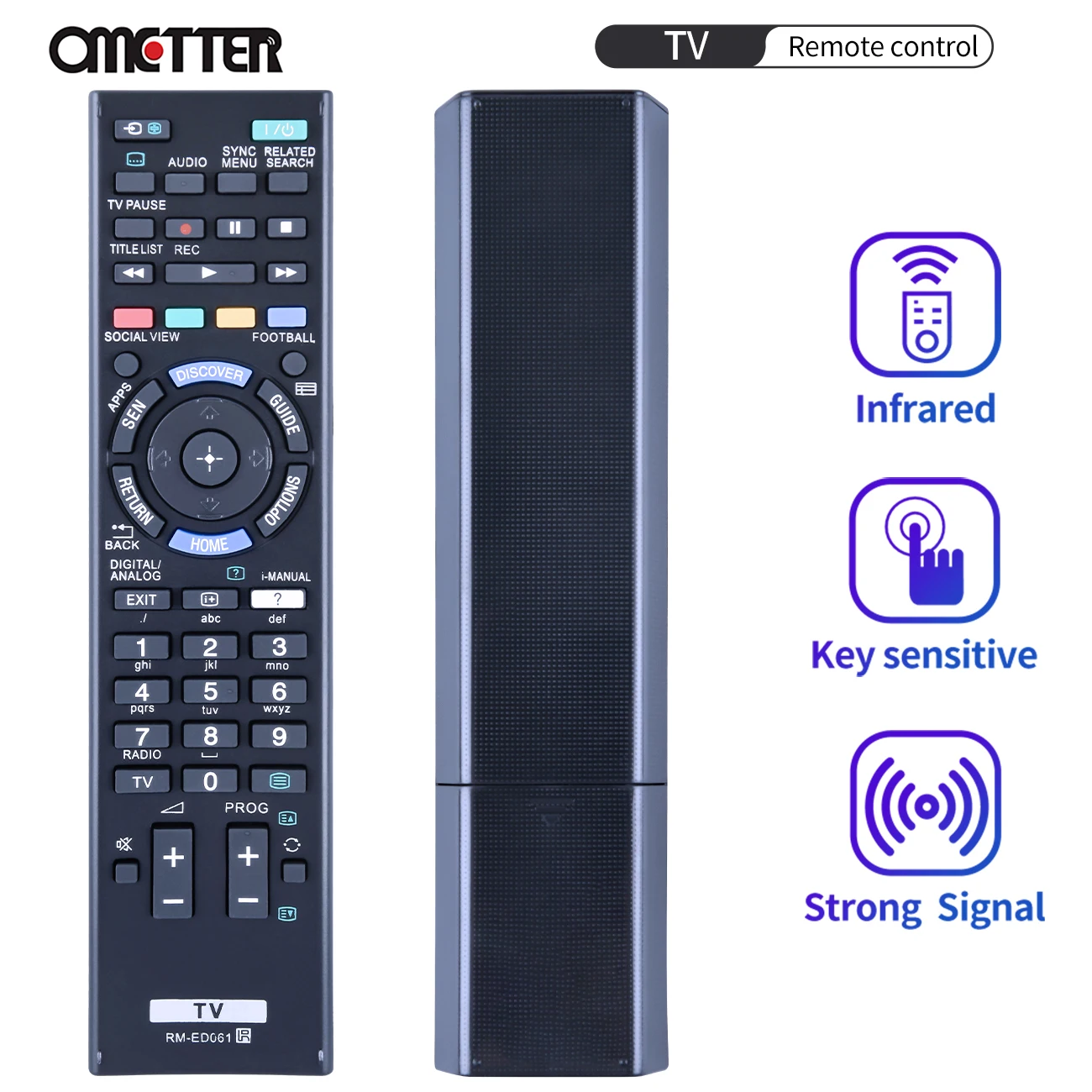 Universal Remote Control RM-ED061 for Sony LCD TV para KDL-46R470A KDL-40R470A KDL-32R420A