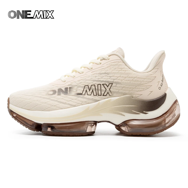 ONEMIX 2024 New Marathon Menbreathable Non-Slip Shock-Absorbing Pair Shoes Women Jump Rrope Sneakers Air Cushioned Running Shoes