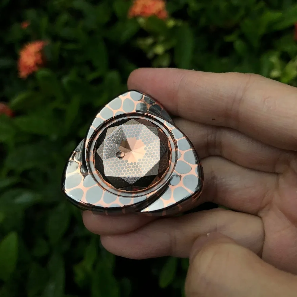 Kinetics Asia Pacifi EDC Rose Fidget Spinner Stainless Steel Fidget Toys For Adults Original Designs Anxiety Relief Gadgets
