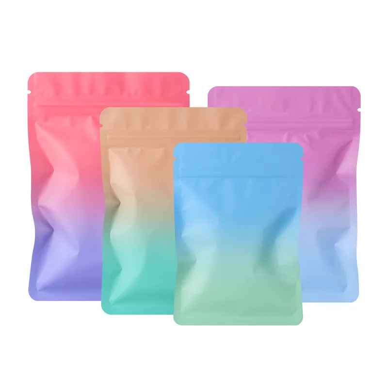 Colorful Gradient Surprise Mistery Bag Luminous Unboxing Card Collectible Non-Transparent Aluminum Foil Self-Sealing Bags