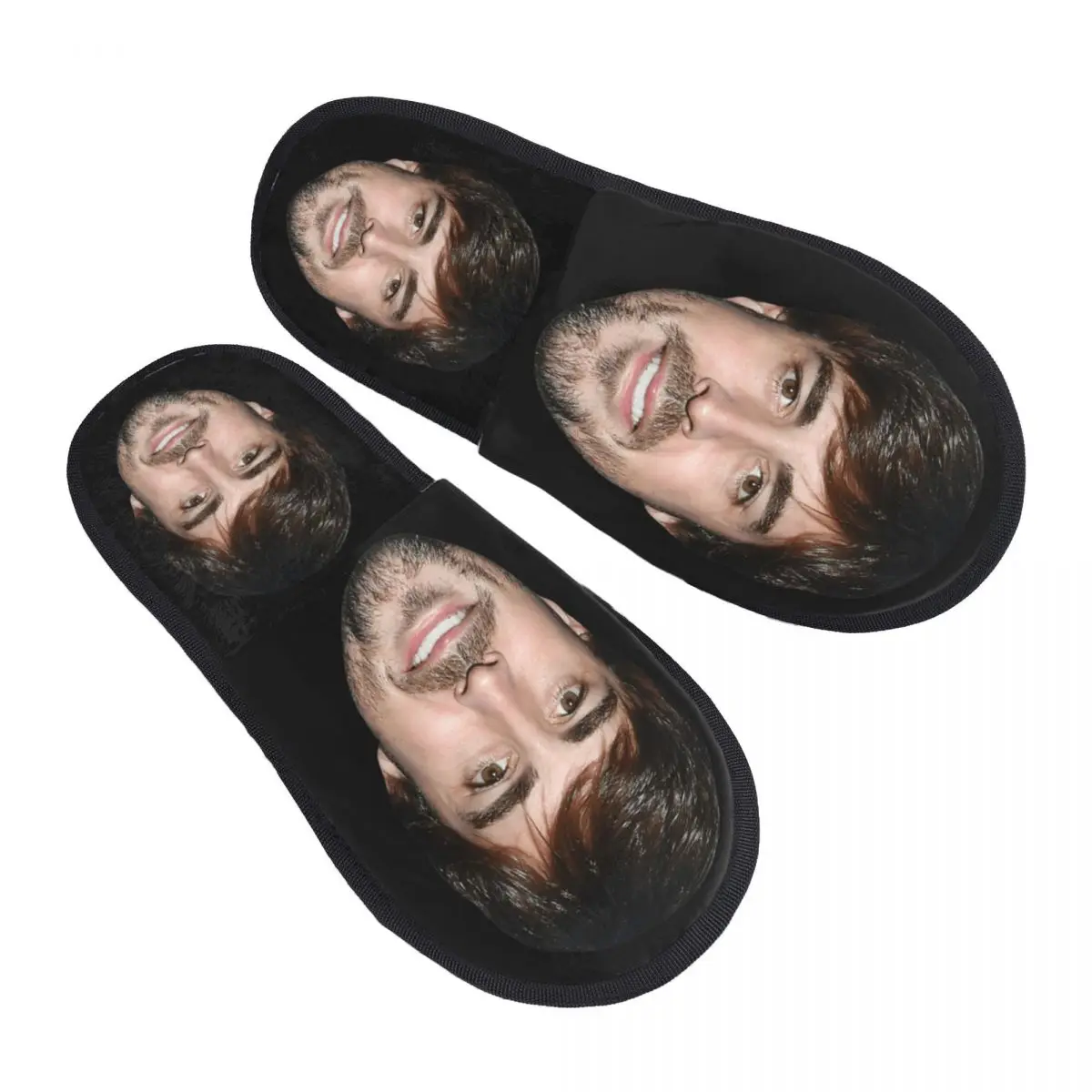 Winter House Cotton Slippers Fernando Alonso Racer Head Accessories Household Fur Slippers Slides Indoor Cozy Anti Slip Slides