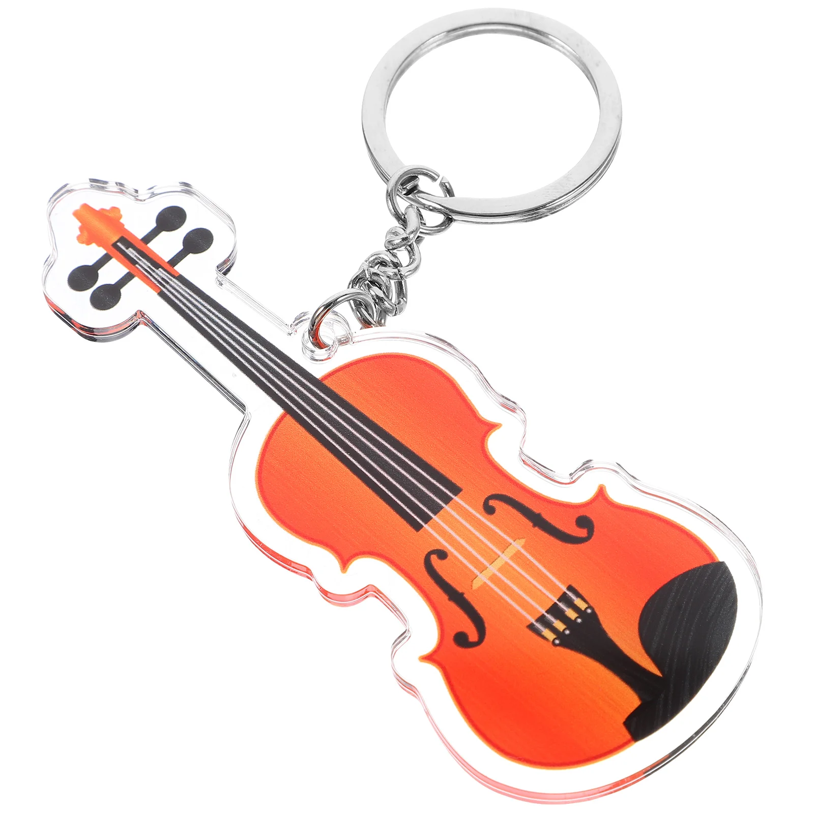 Violin Keychain Bag Hanging Ornament Small Charm Wallet Decorate Keychains Music Gift Pendant Iron Accessories Fob