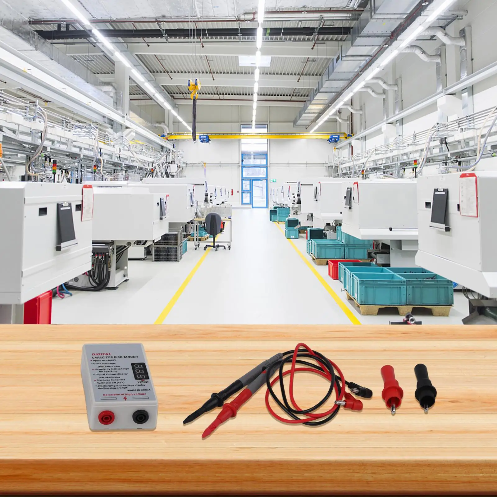 

1000V Electrician Discharge Pen with Digital Voltage Display for Safe and Fast Capacitor Voltage Discharge Applications