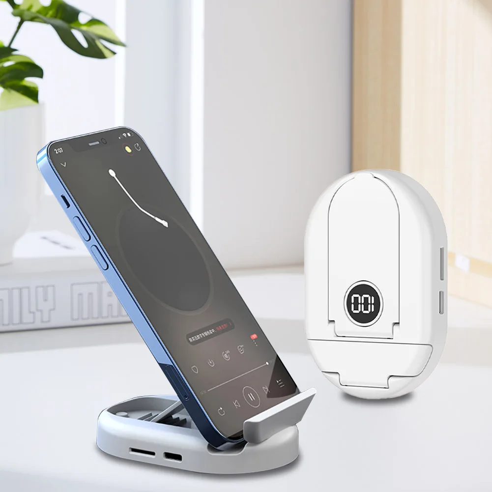 Mini Pocket Speaker Bluetooth-Compatible 5.3 Rechargeable Music Box Bone Conduction Phone Holder for Side Sleepers with Insomnia