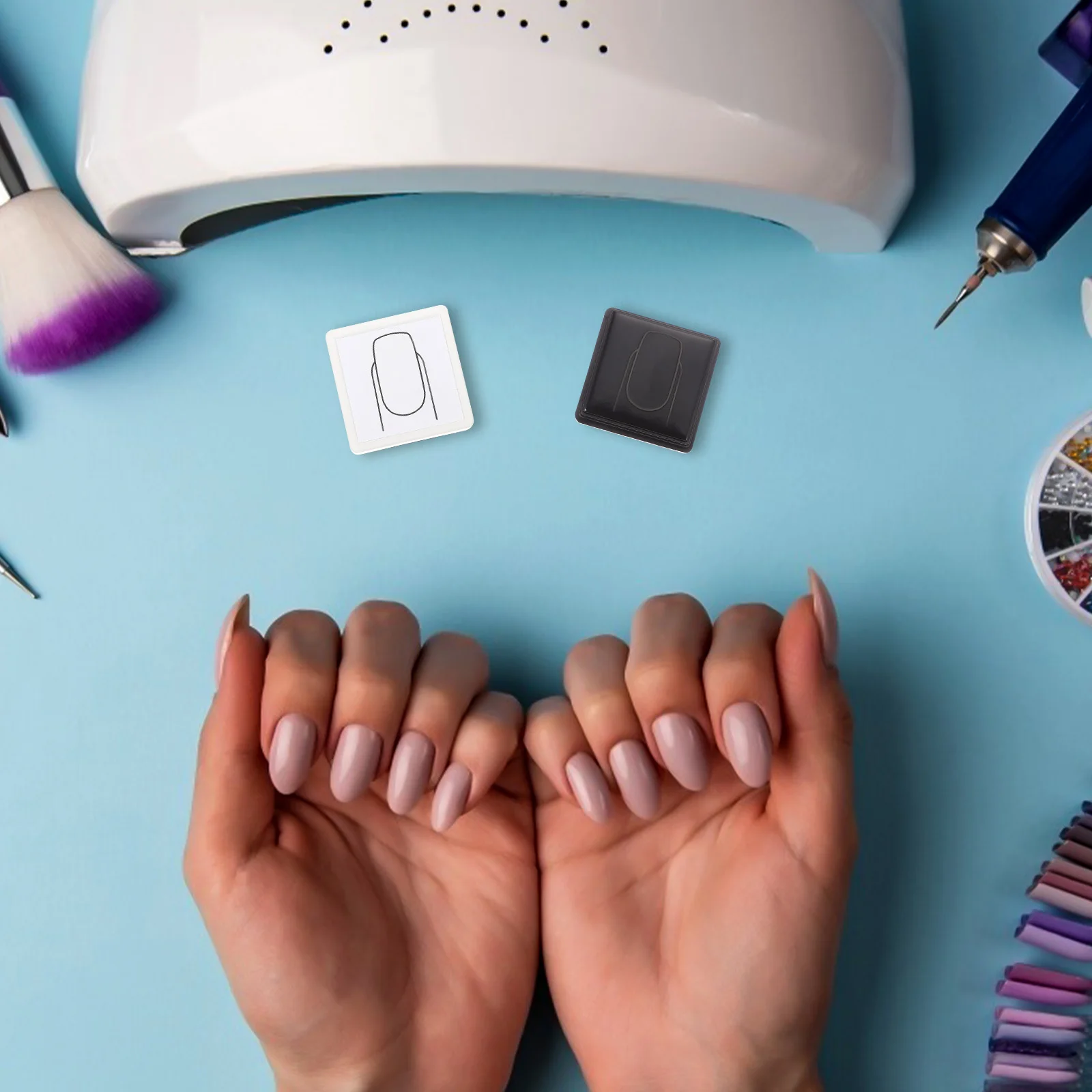 Stampo per timbri per nail art Design compatto per un facile utilizzo Strumento di pratica dipinto a mano Fornitura di pratica per manicure Bellezza delle unghie