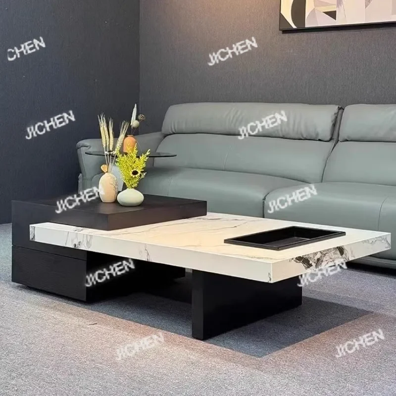 

HS итальянский уникальный журнальный столик, роскошная скандинавская гостиная, современный приставной столик, минималистичный центральный письменный столик, вспомогательная мебель для дома