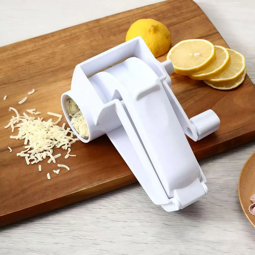 Fine Cheese Grater Hand Cheese Grater Stainless Steel Rotary Shredder Multifunctional Nut Chocolate Vegetable for Parmesan