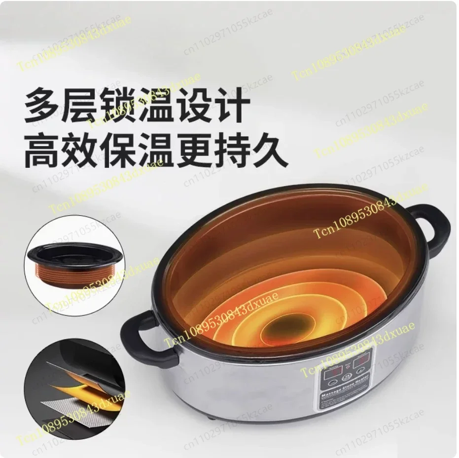 Digital Hot Stone Warmer Heater Pot, Touch Screen Constant Temperature Control for Massage Therapy Stones Heating