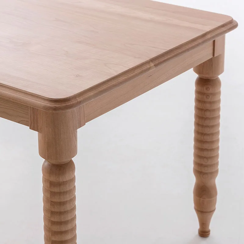 Picture 6: LTT Solid Wood Rectangular Dining Table Desk Nordic Modern Simple Home Small Apartment Coke Table