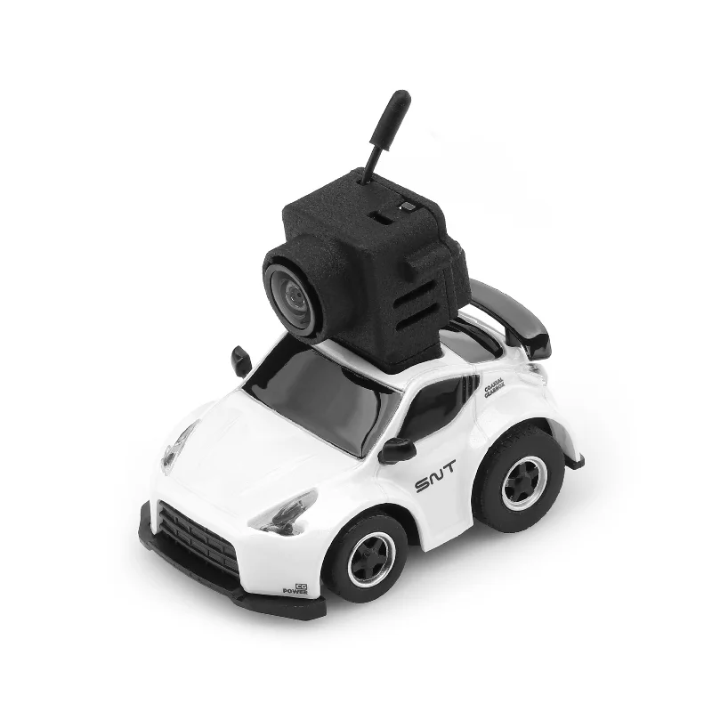 SNT 1:100 Q25-370Z FPV RC Car with Goggles Micro RC Desk Race Table Car Remote Control Car Magnetic Attraction FPVBOX RACE 25mW