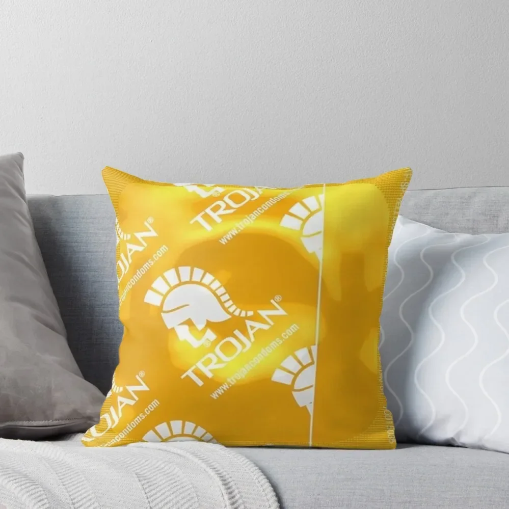 Trojan Condom Throw Pillow Decorative Sofa Cushion Christmas Pillows pillow