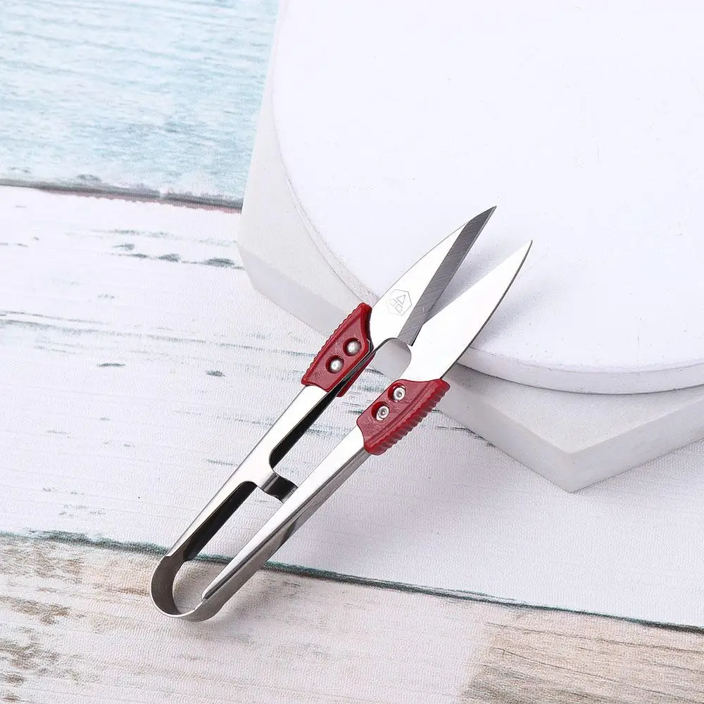 Stainless Steel Yarn Shears Cutting Sewing Scissors Shears Cross Stitch Scissors Embroidery Scissor U Thread Scissors for Fabric