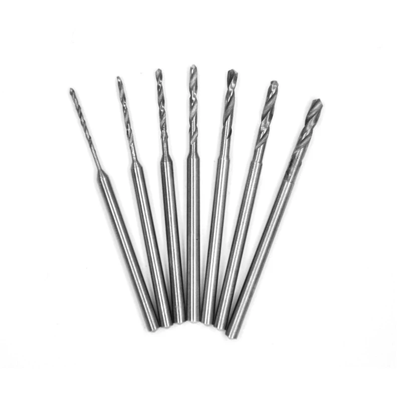 10PCS/lot 2.35mm Shank Twist Drill High Speed Steel Woodworking Hss Bit Iron Stainless Plastic Drilling Spiral Round 0.8-2.2mm