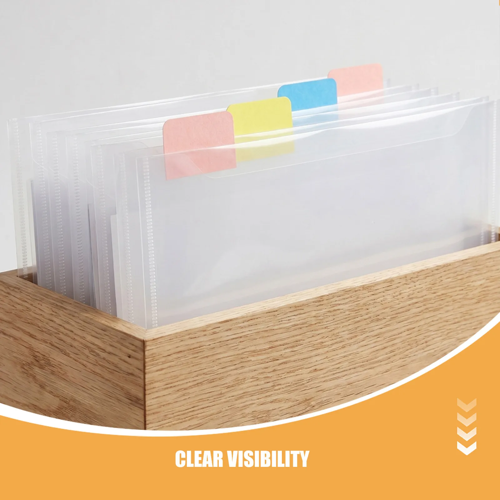 1Set Scrapbook Paper Storage Tote Transparent Organizer 6x6 Cardstock Holder Top Loading Paper File for Crafting Journals