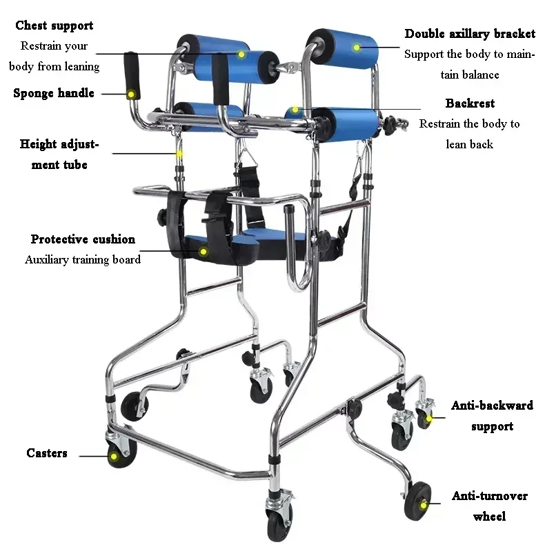 Rehabilitation Training Equipment Walking Aid Elderly Stroke Hemiplegia Walker For Disable