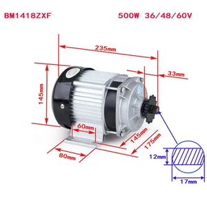 500W 600W DC 36 V/48 V/60 V PIRSTING MOTOR, Fahrrad -Elektromotor, Bldc. BM1418 10 Hauptmotorverkauf Elektrofahrrad 60 V - №6