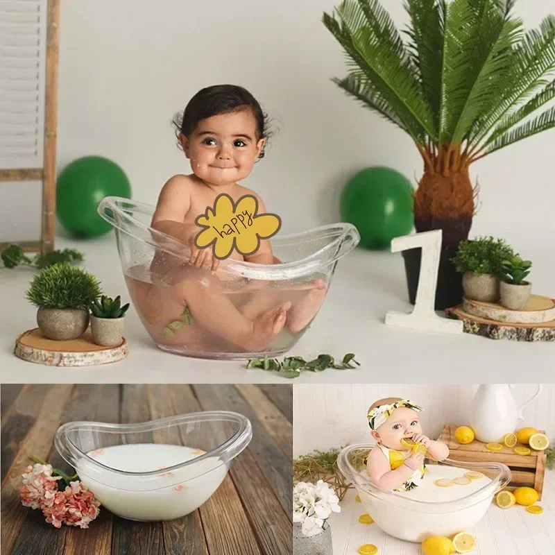 

Newborn Photography Props Transparent Bathtub Bucket Baby Photography Furniture Boy Girl Boy Fotografie Accessoires