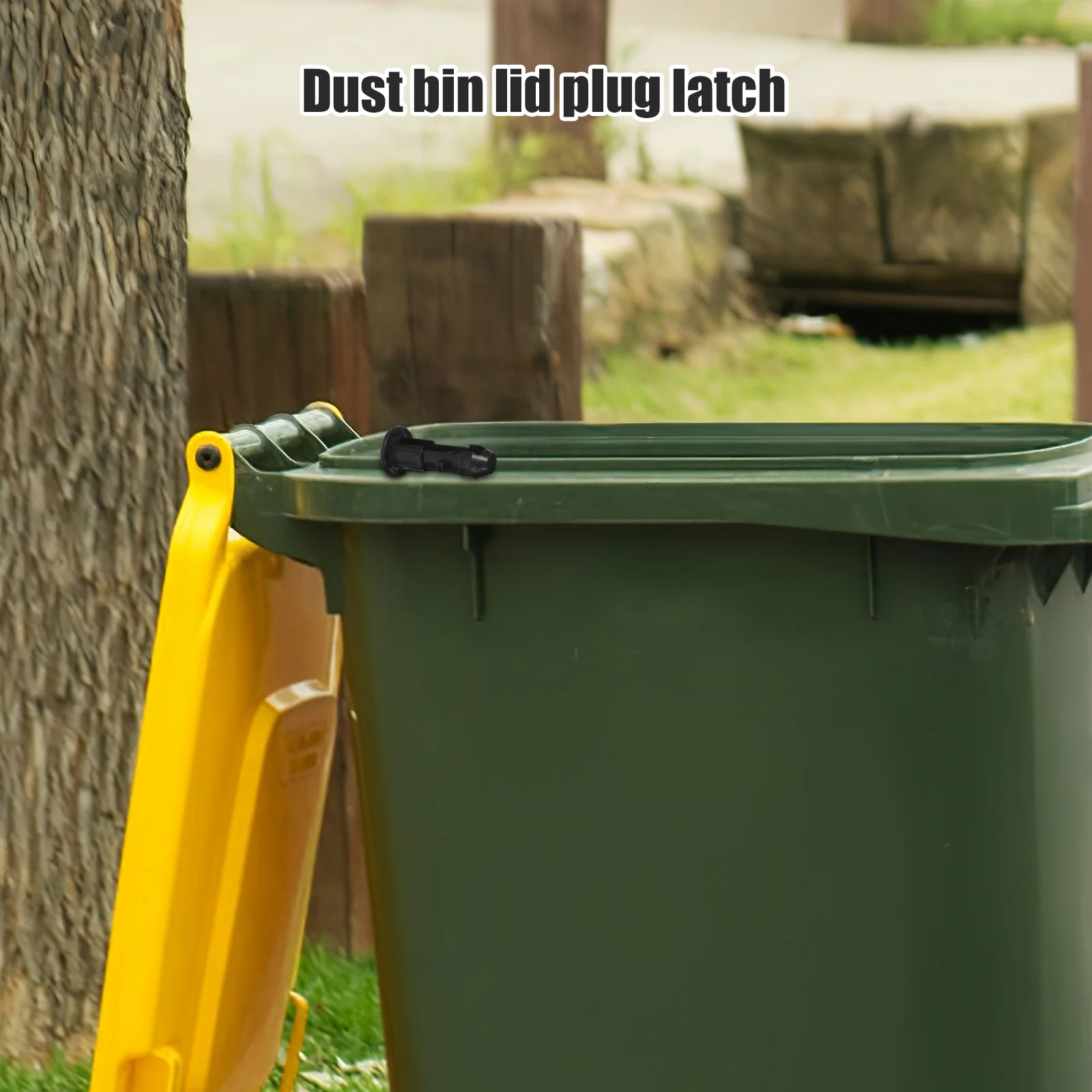 

10Pcs Trash Can Lid Latch 240L Dustbin Lid Latches Outdoor Sturdy Plastic Latches Longtime Use Safety Tools Dustbin Cover Latch