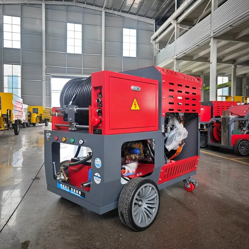 37 HP 200 Bar 80 L Diesel Driven Municipal Engineering Pipe Dredging Equipment With Adjustable Rotation Speed