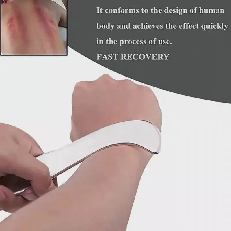 Coltello per fascia muscolare Coltello per massaggio a rilascio muscolare multifunzionale Coltello per raschiare l'esercizio Palestra in acciaio inossidabile