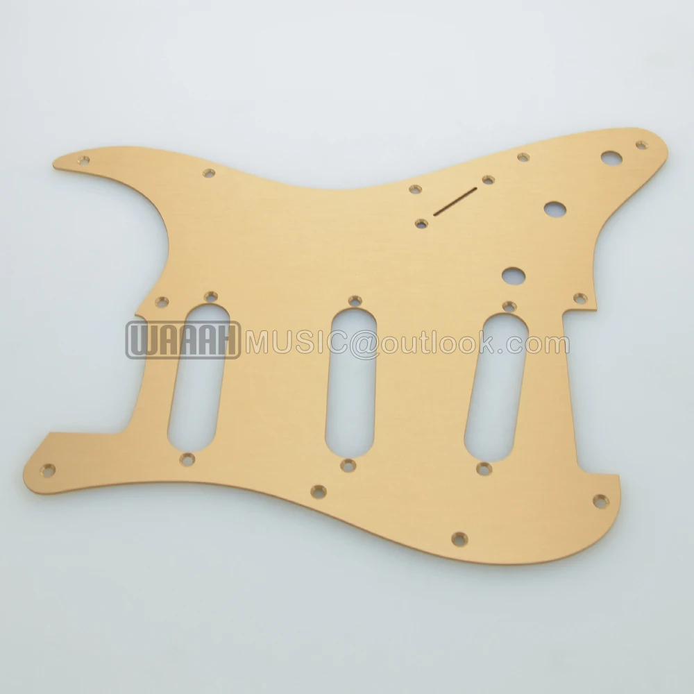 Modern American Standard 11 Holes SSS ST Pickguard Aluminum Alloy for ST Electric Guitar