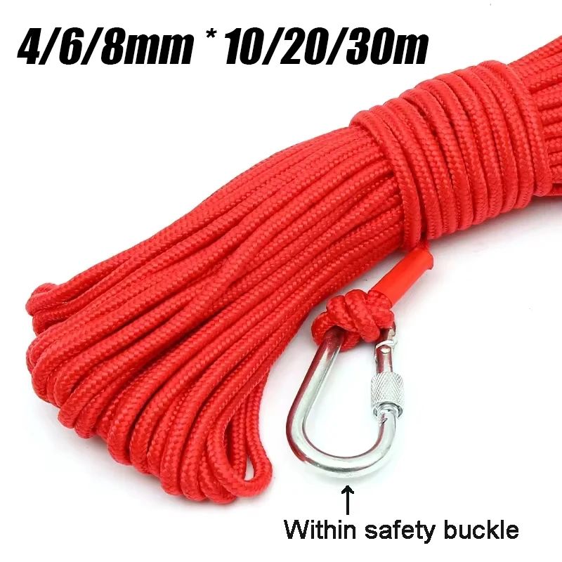 

New Salvage Rope Fishing Magnetic Rope Suitable Salvage Strong Search Magnetic Climbing rope, life rope High Altitude Work Rope