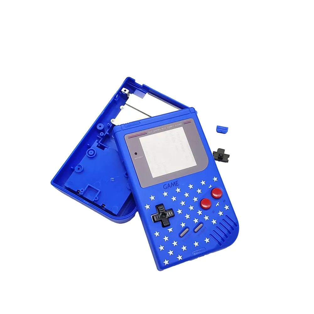 

10PCS Full Set classic Housing Shell Case Cover Repairt Parts For Gameboy GB Game Console With Buttons Screws sky star blue