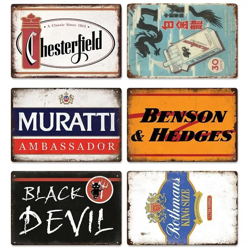 Klassische Tabak Marke Zinn Logo Vintage Poster Dekoration Männer der Höhle Bar Kunst Hotel Café Wohnzimmer Werkstatt Wand Dekoration