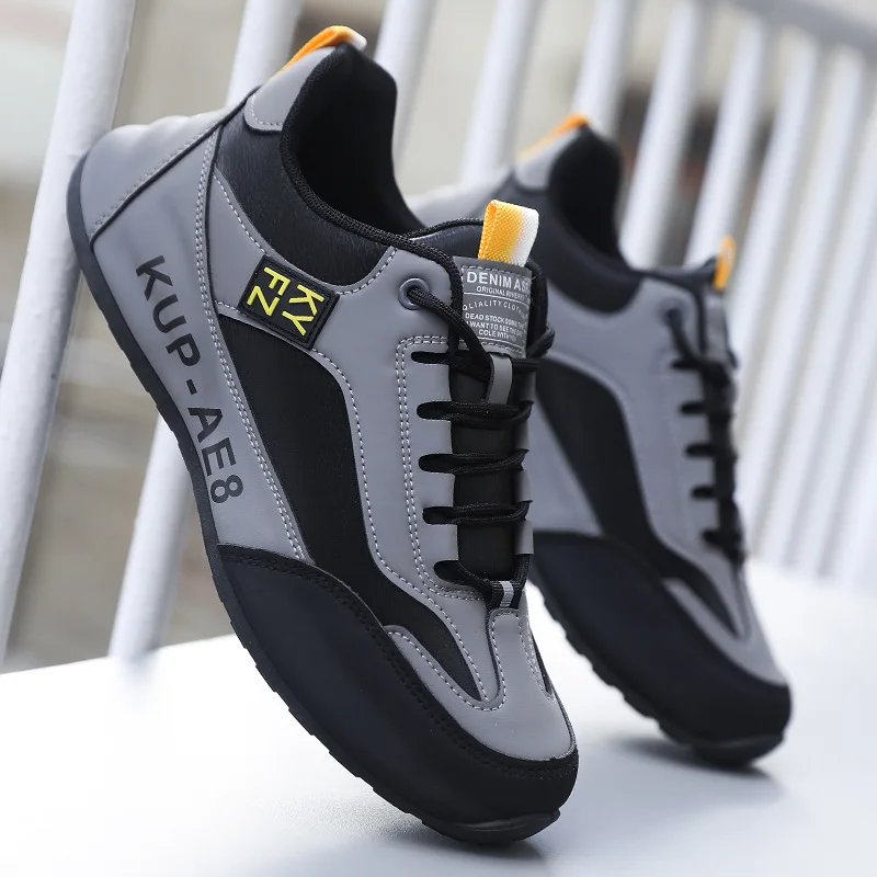 2024 Spring and Autumn Men's Leather Waterproof Running and Sports Shoes Fashion Versatile Luxury Casual Shoes sneakers men