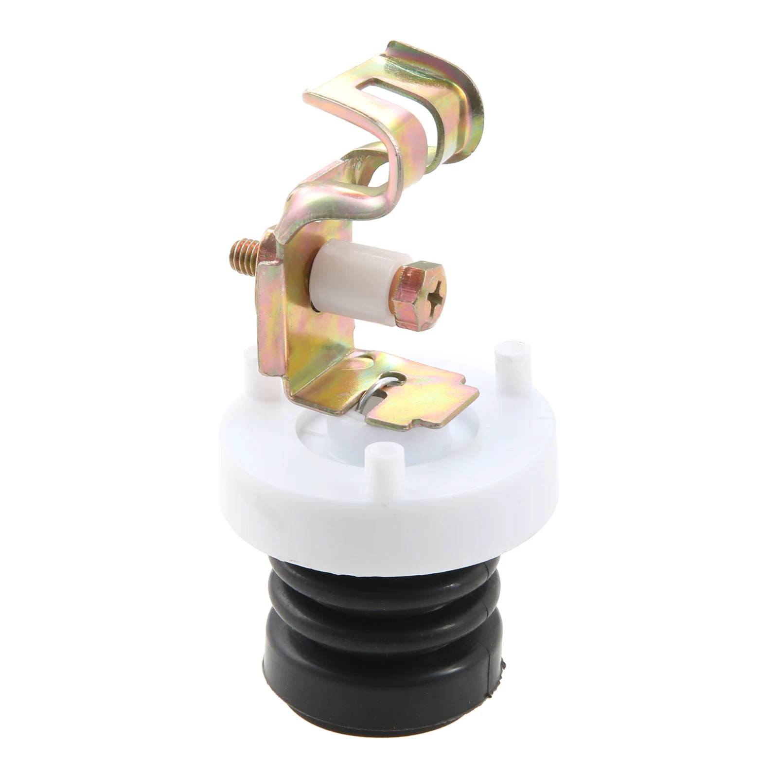 1pc White Automatic Washing Machine Drain Valve Core Spring Drain Plug Washing  Release Spring Parts Seal Plastic+Metal