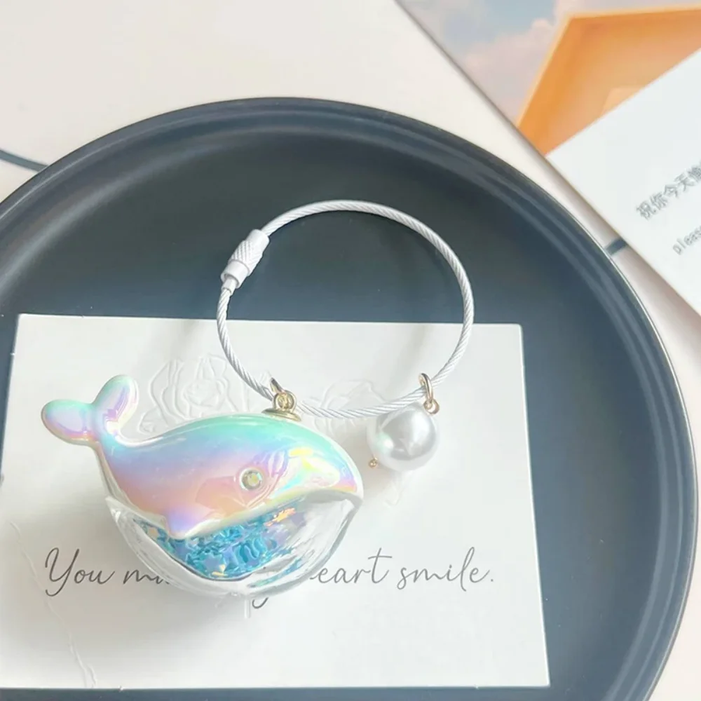 Leuke Walvis Dolfijn Sleutelhanger Marine Animal Doll Kawaii Sleutelhanger Voor Autosleutelhanger Accessoires Vrouwen Paar Tas Sieraden