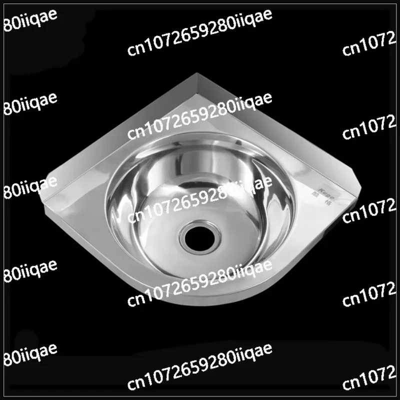 Factory direct sales hardware bathroom sink cheap small stainless steel wash basin corner sink