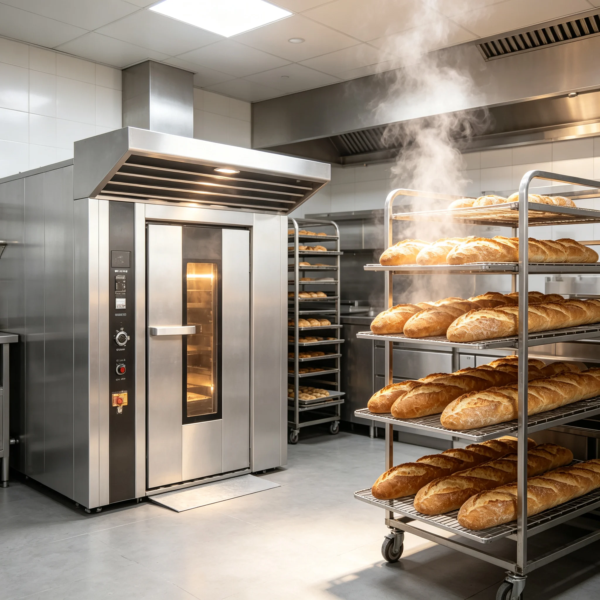 Convection Countertop Oven, All-in-One Rotary Baker, Roast Bake Warm for Bread Pastry Pizza Meat