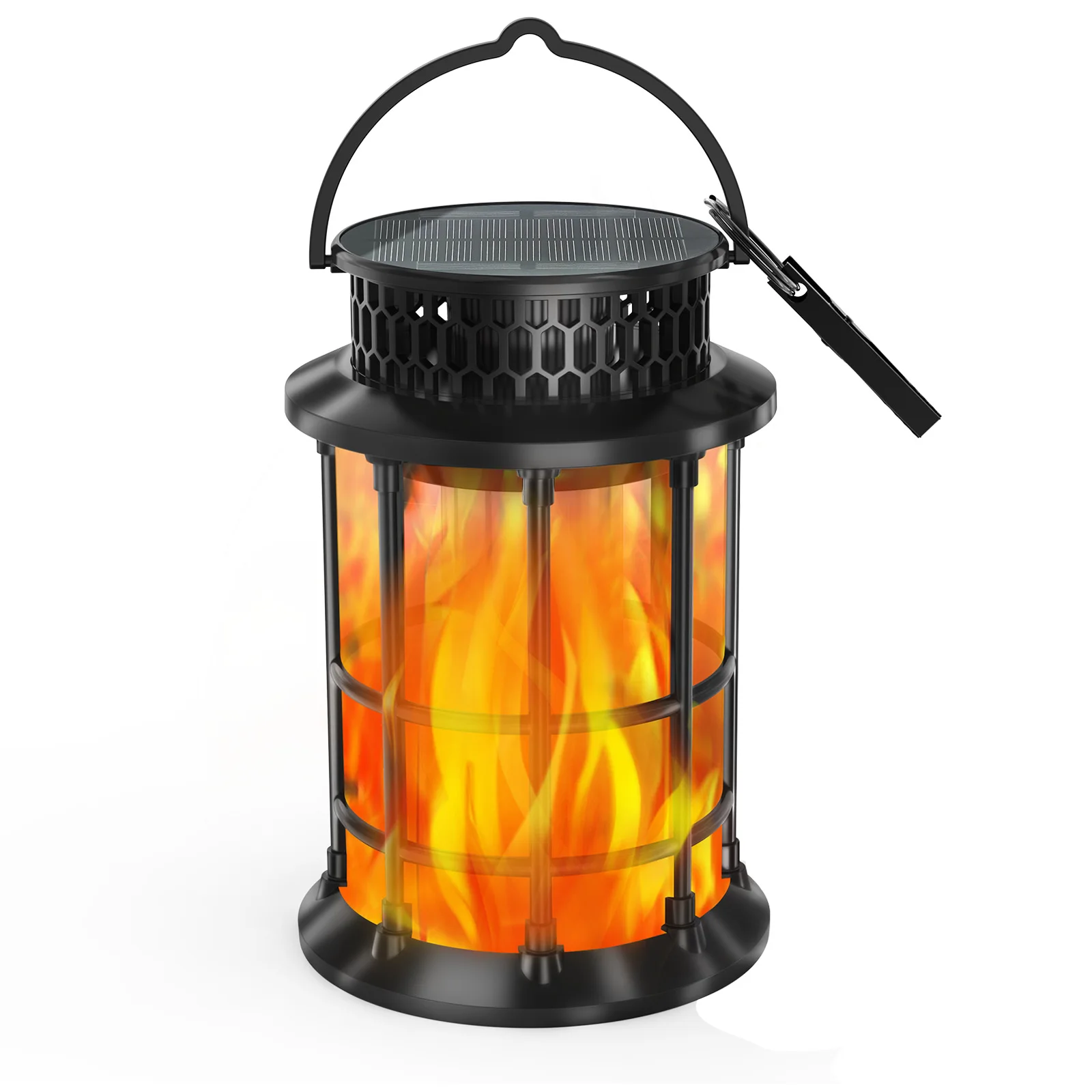 Solar Flame Lamp Outdoor Garden Lawn Landscape Christmas Party Decoration Holiday Festival Night Light Automatically Lights Up