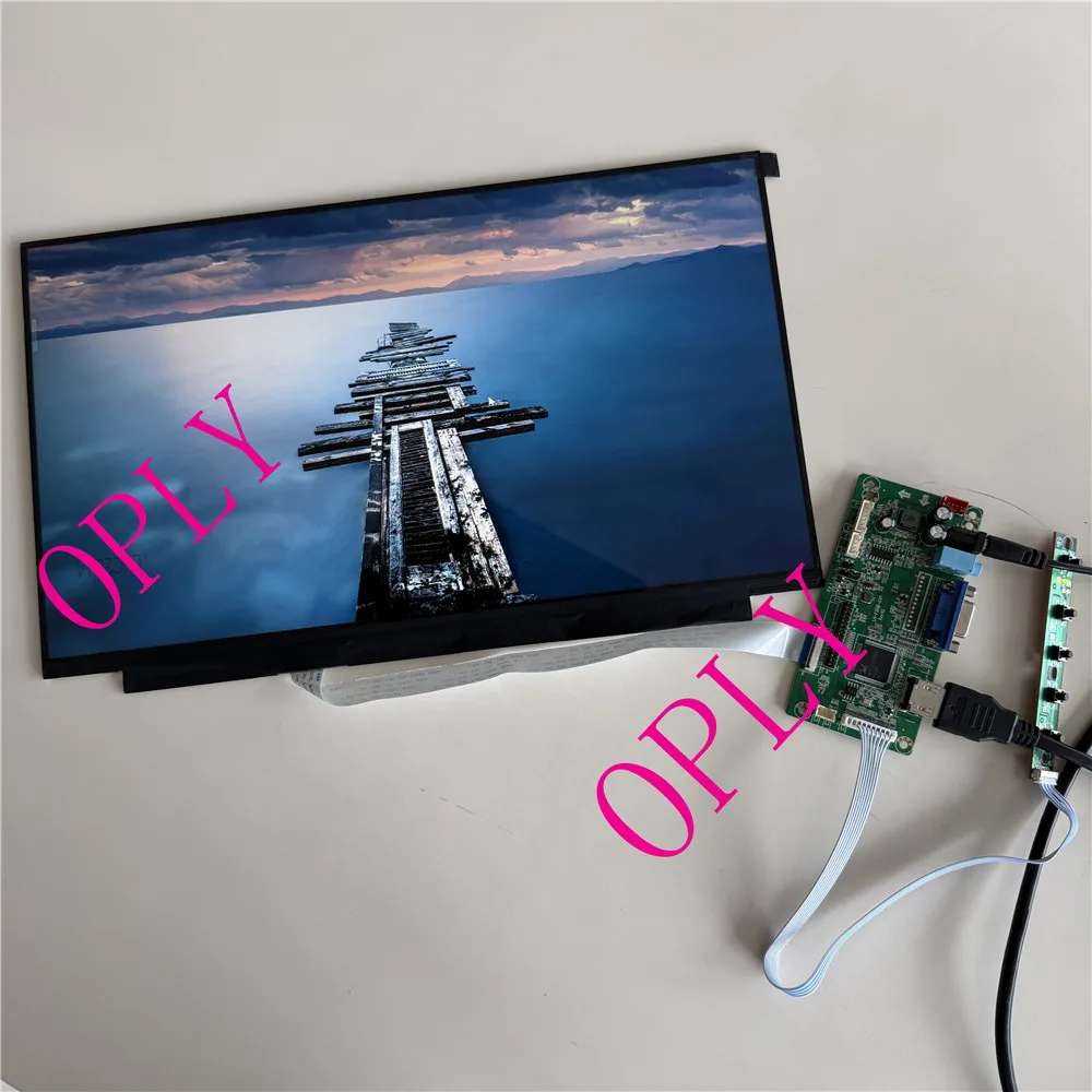 EDP Controller board VGA/mini HDMI/Type-C USB HDMI compatible+15.6“ 1920X1080 Narrow bezel IPS LED screen for PC PS X360 Laptop
