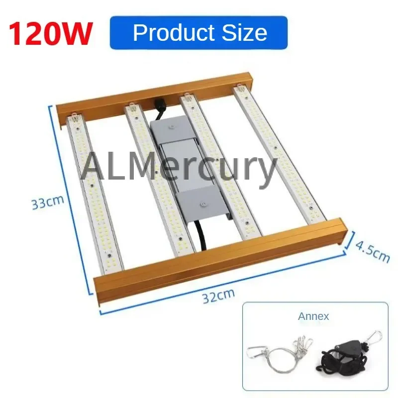 ضوء نبات LED 120 وات/240 وات ضوء عالي الطاقة قابل للتعديل ينطبق على زهرة اللحم الداخلية مصدر ضوء كامل الطيف نمو النبات #4
