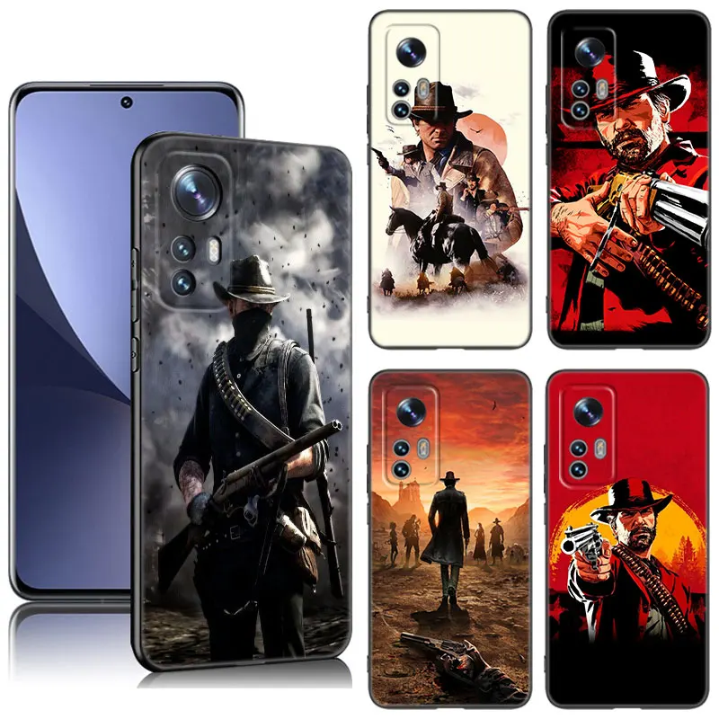 Red Dead Redemption Game Phone Case For Xiaomi Mi 9 SE 8 10 10T 11 12 13 Lite 9T 11T 12S 12T 13T Pro 5G 11i 12X Black Cover