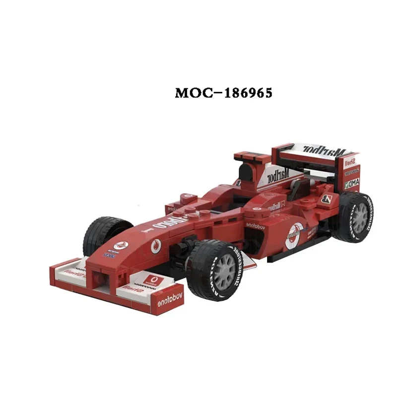 

MOC-186965 Building Blocks MOC-F1 Racing F2004 Small Car Toy, Assembly Model 199PCS Kids Birthday Gift Christmas Toy Gift