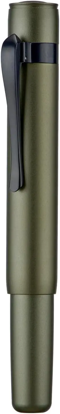 

Миниатюрная перьевая ручка с ультратонким мягким пером, элегантная алюминиевая карманная ручка для путешествий цвета хаки