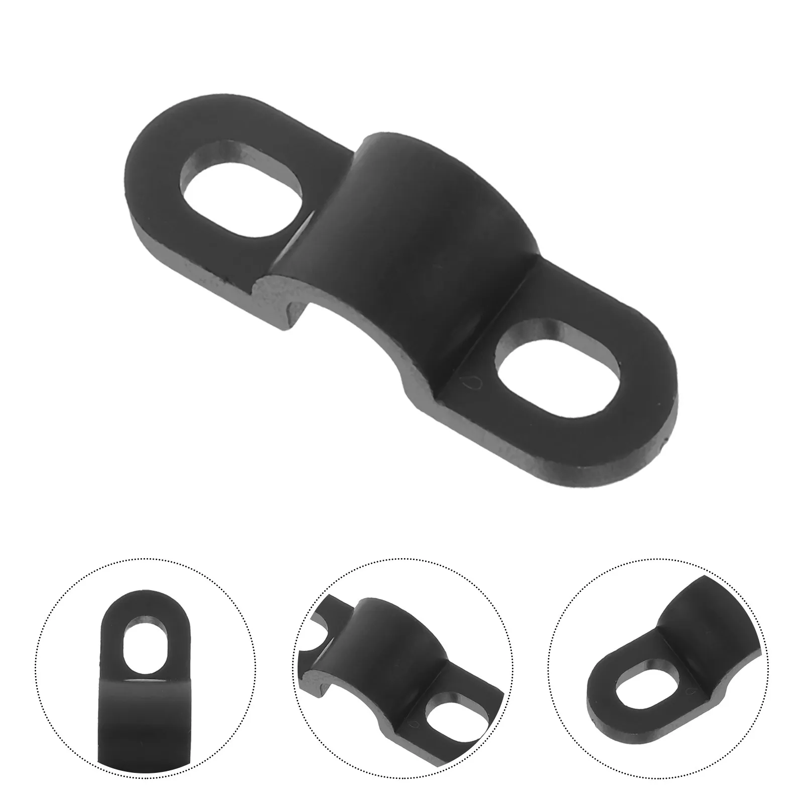 100Pcs One Line Wire Clamp Cable Holder Flat Heavy Duty Clip Screw Mount Power Cord Organizer Home