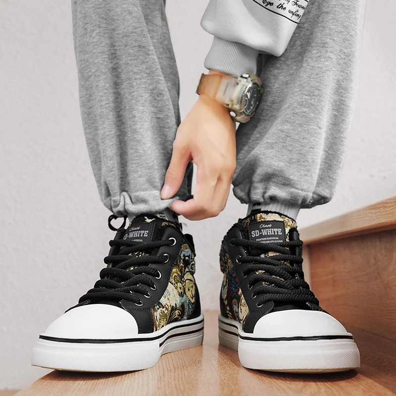 

Зимние новые популярные модные и креативные удобные теплые и плюшевые повседневные универсальные спортивные противоскользящие мужские туфли с высоким берцем